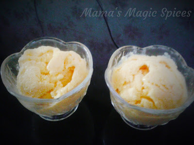 HOMEMADE MANGO ICE CREAM