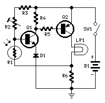 Push-Bike Light Circuit Diagram