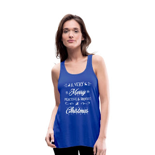 Peaceful & Bright Merry Christmas Women's Flowy Tank Top by Bella