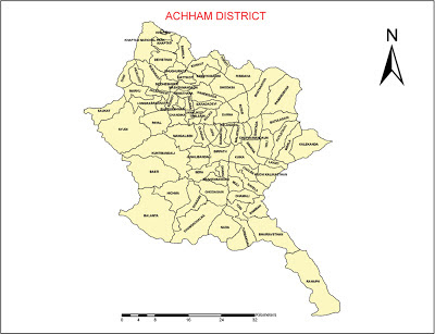 Map of Achham District