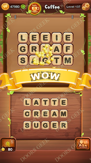 Word Bright Level 137 Answers, Cheats, Solutions, Walkthrough for android, iphone, ipad and ipod