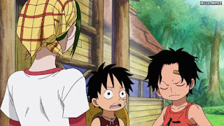 ワンピースアニメ 505話 エース ルフィ ACE LUFFY | ONE PIECE Episode 505