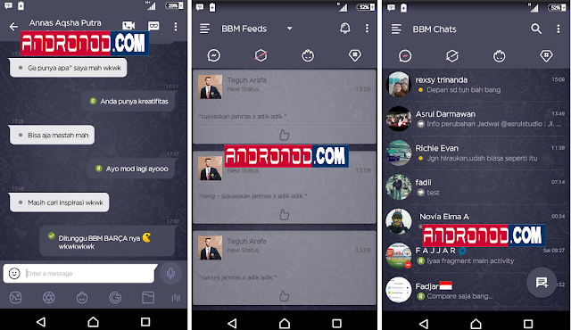  Download BBM Mod Dark Navy v3.0.0.18 Apk