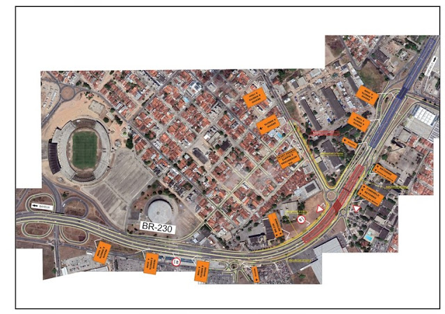 DER interdita faixas da BR-230 para facilitar a execução da obra do viaduto de Água Fria