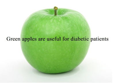 Green apples are useful for diabetic patients