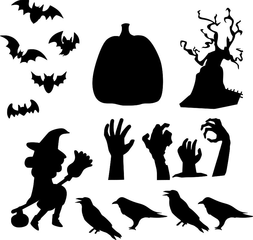 Download DIY Paper Bag Luminaries Halloween Free SVG Files