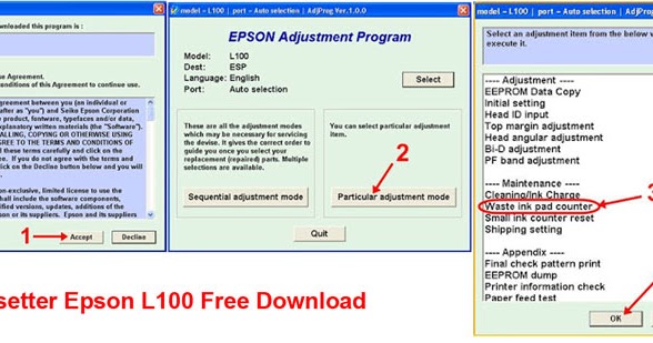 Printer Resetter Free Download: Free Download Epson L100 ...