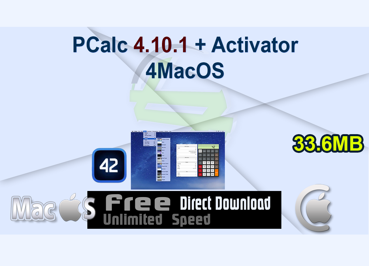 PCalc 4.10.1 + Activator 4MacOS