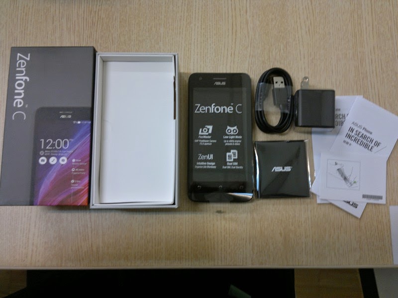 Unboxing Asus Zenfone C ZC451CG ~ Asus Zenfone Blog News, Tips 