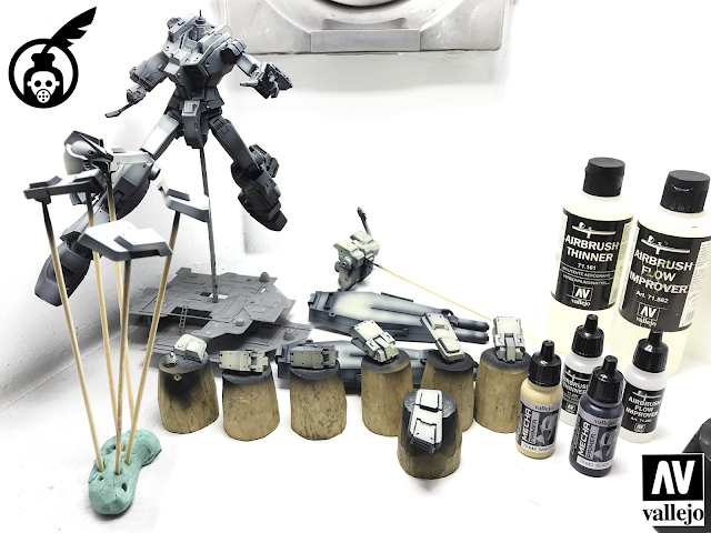 Priming the Full Armor Gundam RX781 with Vallejo Mecha Primers Photo