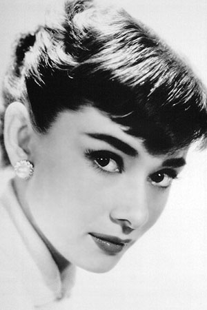 Audrey Hepburn from'Roman Holiday' to 