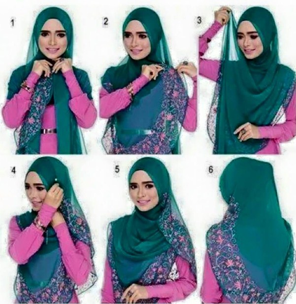 Jilbab Segi Empat Untuk Wajah Kotak