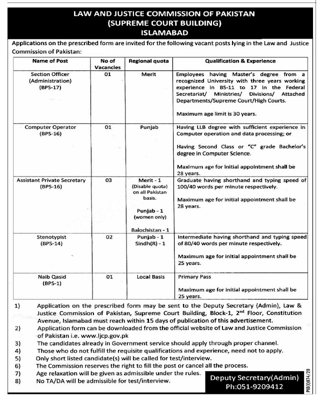  Law & Justice Latest Jobs 2020