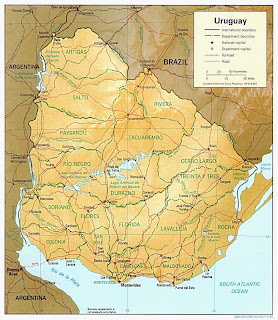 Uruguay | Geografiske Kort over Uruguay