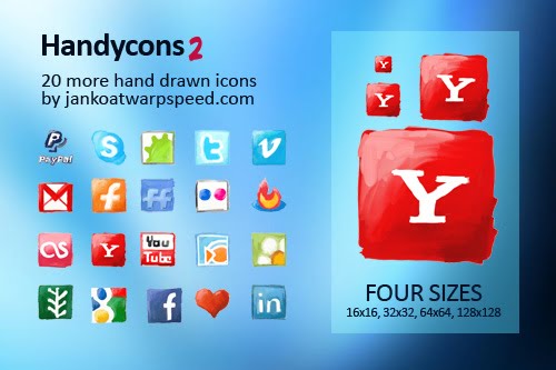 Handycons 2 - another free hand drawn icon set