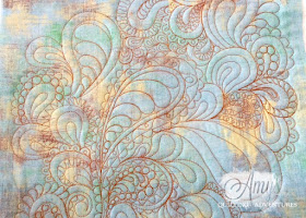 free motion quilting paisleys