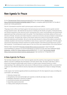 New Agenda for Peace