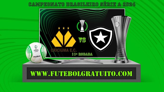 Assistir Criciúma x Botafogo ao vivo online grátis 22/06/2024