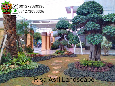 gambar taman, taman minimalis, taman tropis batu, roof garden, taman atap