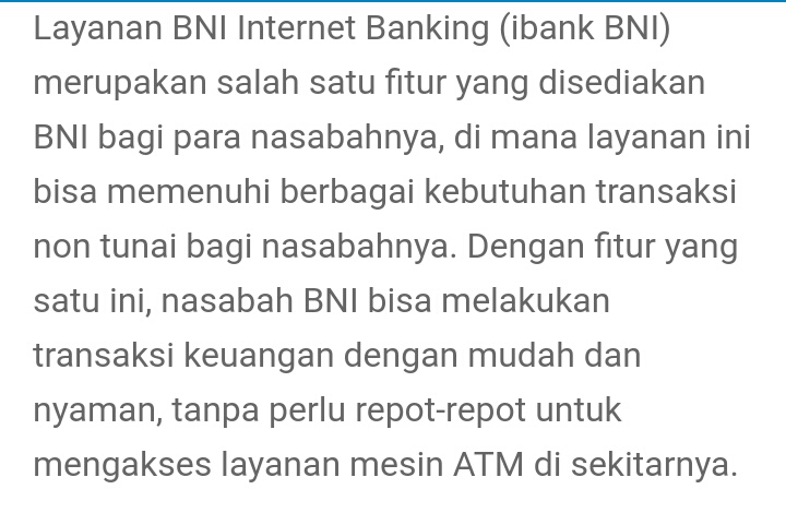 Cara Daftar & Aktivasi internet banking bni Terbaru