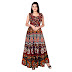 Monique Present Rajasthani Traditional Cotton Designer long Dress in Jaipuri Printed (Free Size UPTO 44XL) indian best women store in allwomenstores.blogspot.com