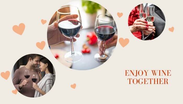 Enjoy wine together