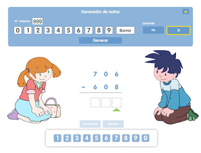 http://primerodecarlos.com/SEGUNDO_PRIMARIA/SANTILLANA/Libro_Media_Santillana_matematicas_segundo/data/ES/RECURSOS_GENERALES/PDI/recursosGenerales/generadores/Restas.swf