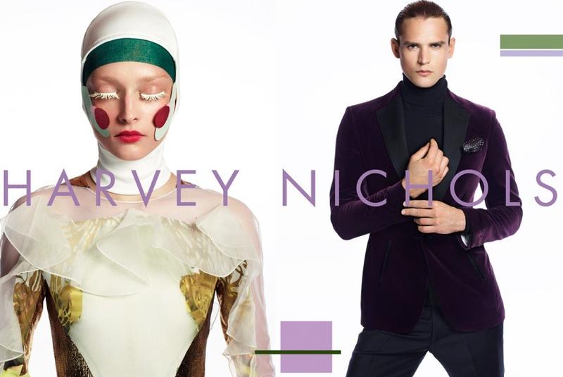 Daga Ziober and Guy Robinson by Cuneyt Akeroglu — Harvey Nichols 