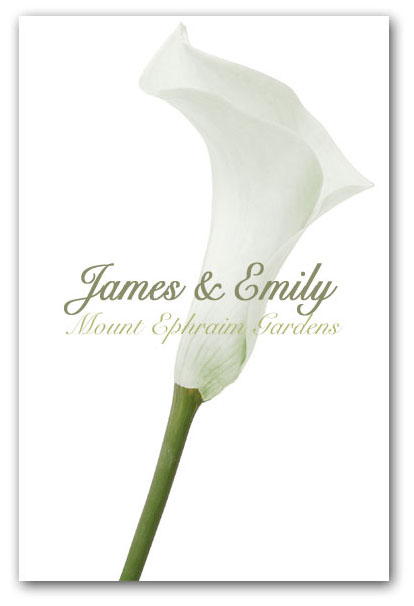 Calla Lily wedding invitations are one of the mainly wellliked styles 