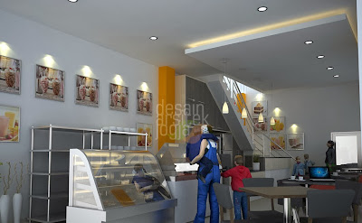 Desain Interior Minimalis Cake Shop karya Desain Arsitek Jogja