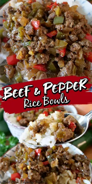 Beef and Pepper Rice Bowls