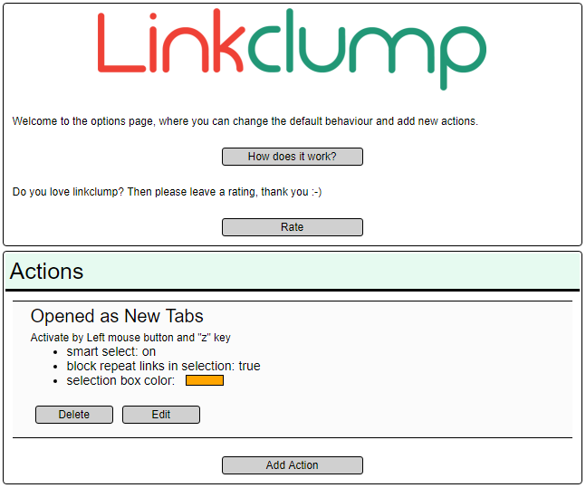 LinkClump setting