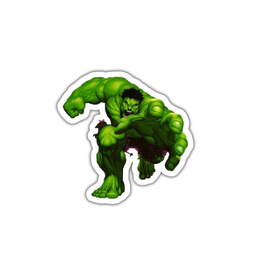 Power avenger hulk sticker