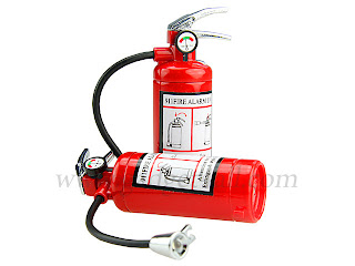 Fire Extinguisher Lighter To Light Up Your Cigarette and Dark