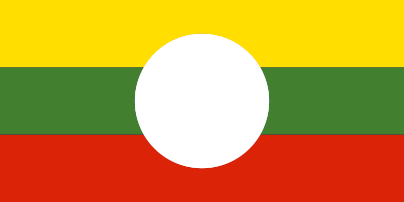 myanmar flag 2011. The Shan people of Burma look