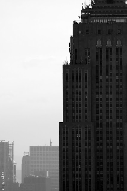 Empire state building visto dal Top of the Rock-New York