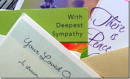 sympathy card