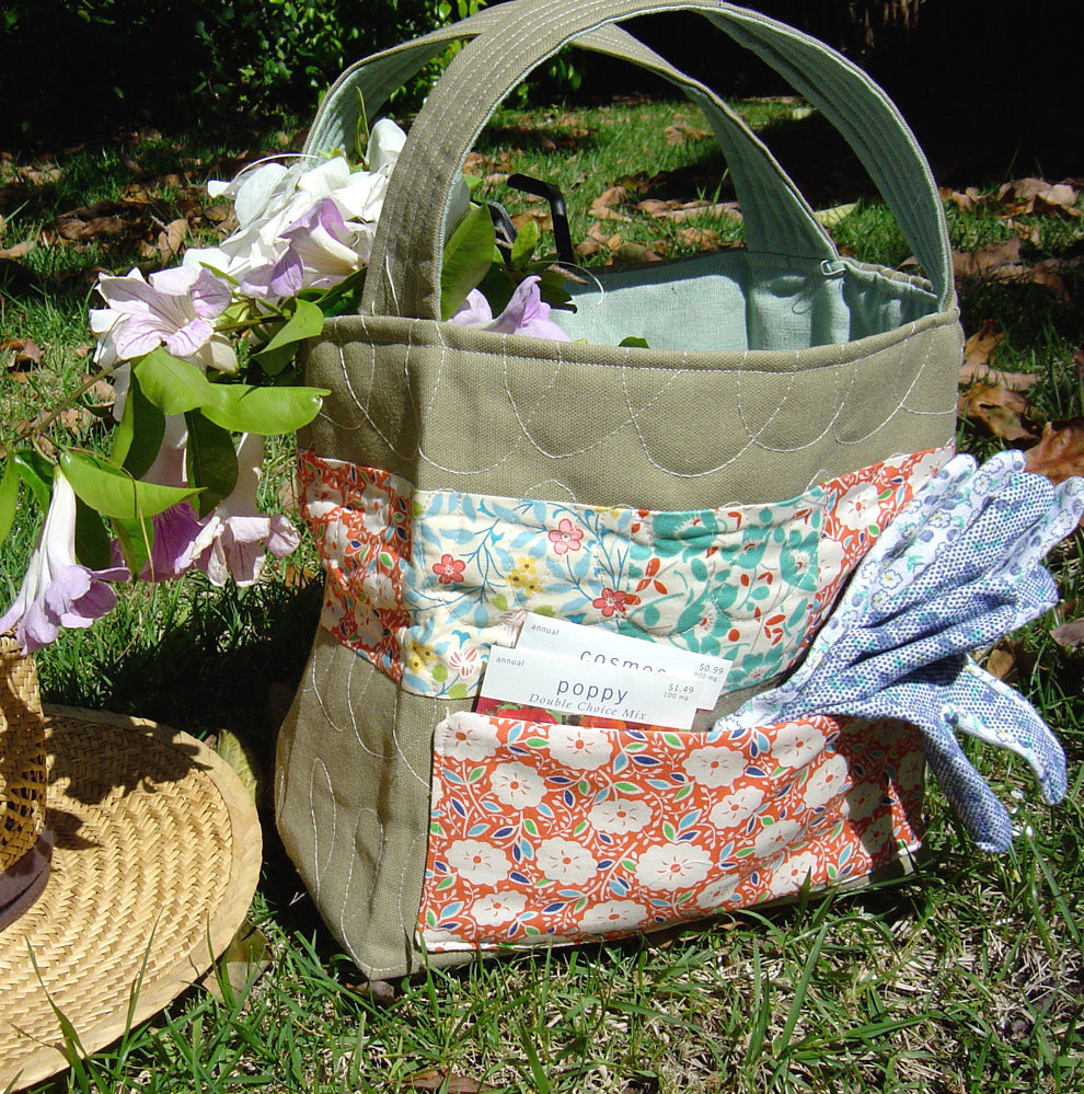 Quilted Garden Tote Bag Tutorial