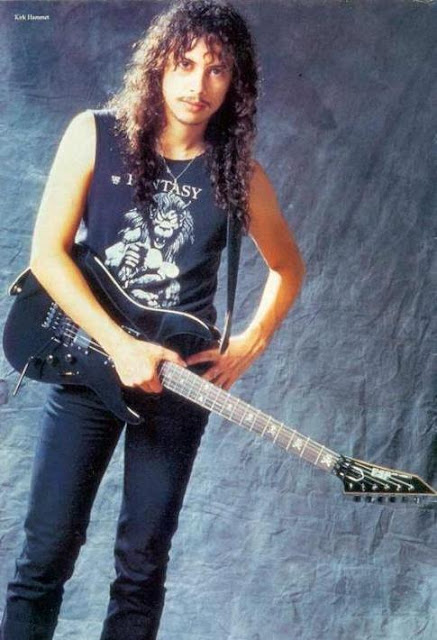 Foto de Kirk Hammett más delgado