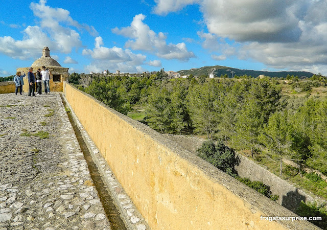 Muralhas do Castelo de São Filipe, em Setúbal, Portugal