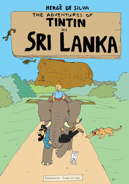 Tintin in Sri Lanka cartoon