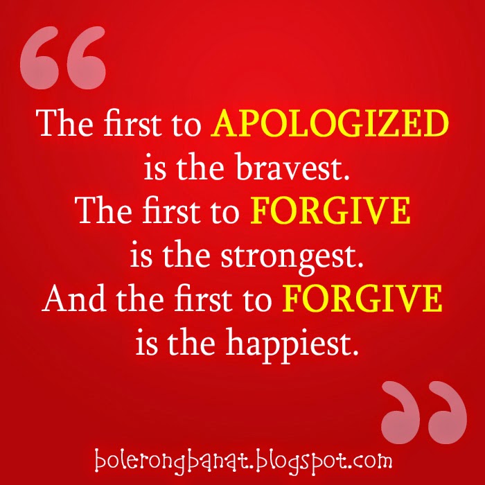 The first to forgive is the happiest