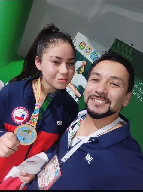 Martina Soto y Coach Camilo Candia