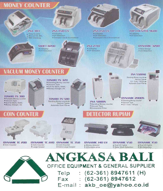 jual mesin hitung uang di bali