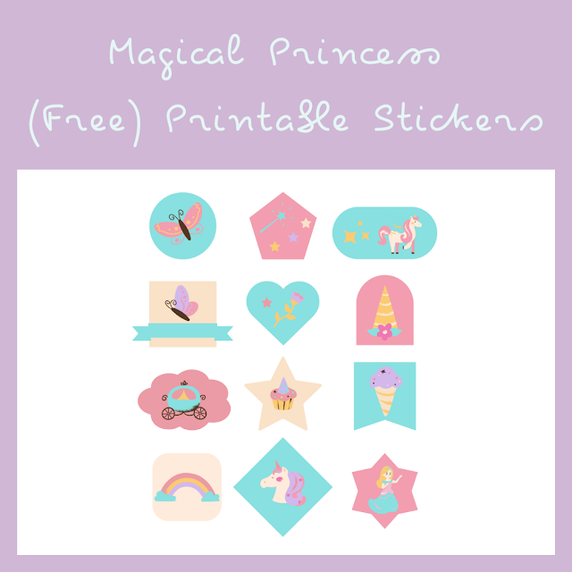 Magical Princess Stickers - free printable