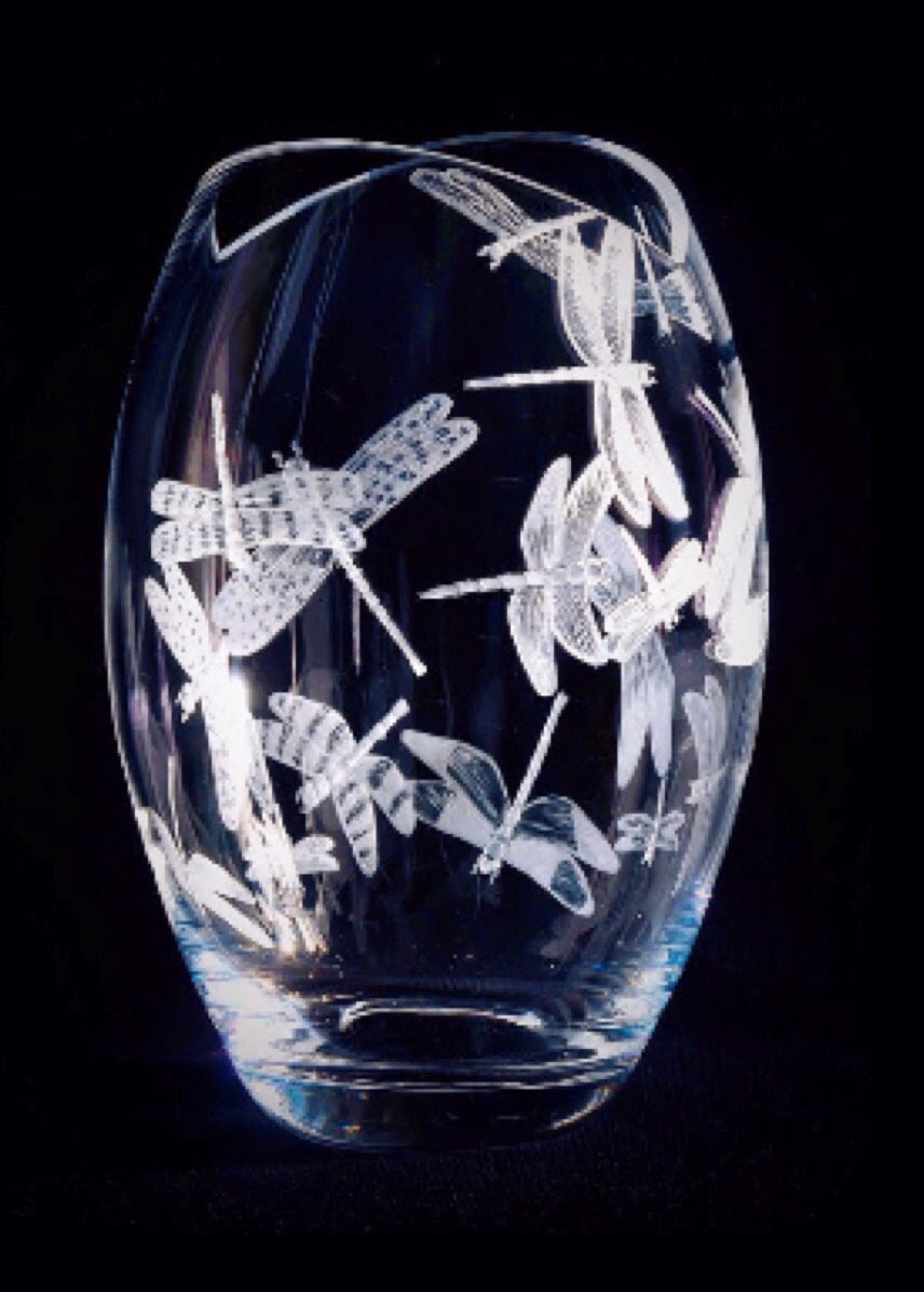 Dragonfly vase