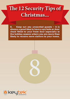 Tip 8 of emergency 24hr Keytek locksmithsThe 12 Security Tips of Christmas 