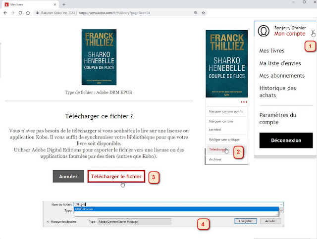  telecjarger livres sur kobo