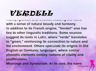 ▷ meaning of the name VERDELL
