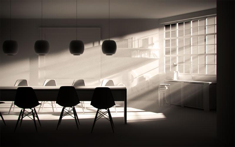 Fasci di luce visibile con Cinema4D e Vray